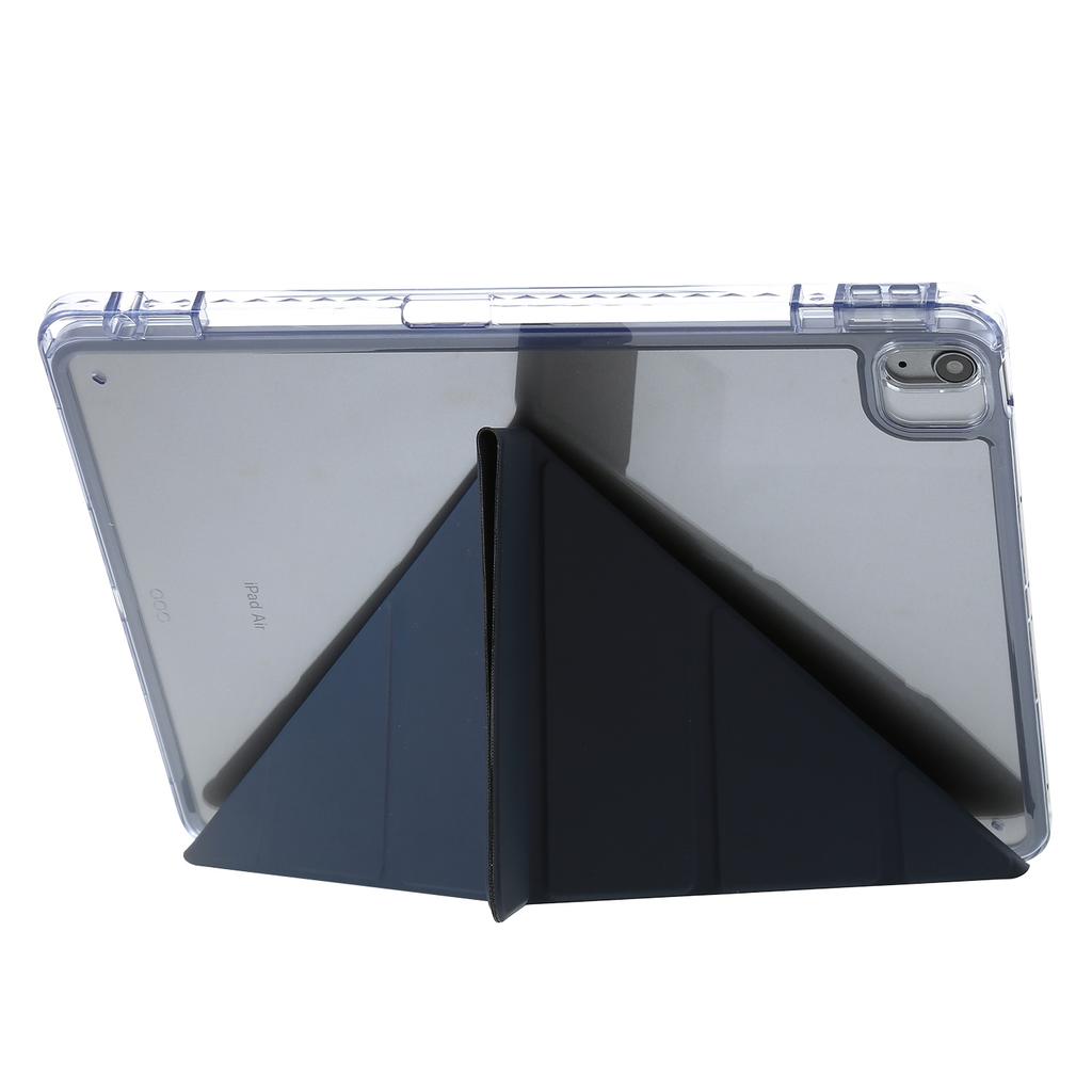 Pro iPad Air 13 (2025)/(2024) Pouzdro PU Kůže Origami Stojan Průhledný Kryt na Tablet