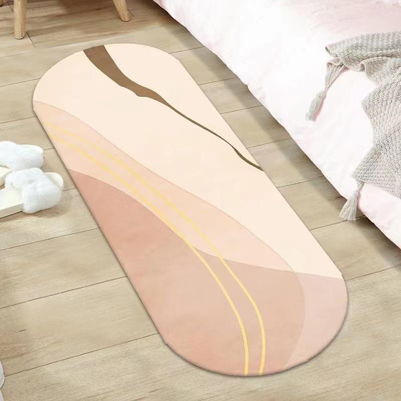 Schlafzimmer Bettvorleger Wohnzimmer Teppich Rutschfeste Matte Ovaler Couchtisch Teppich