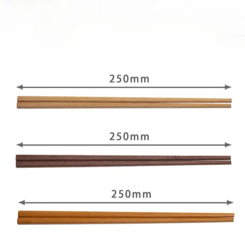 10 Pairs Chopsticks 25cm Chopsticks Set Sandalwood Tableware Kitchen Tools Accessories Chop Sticks Household Wooden Chopsticks