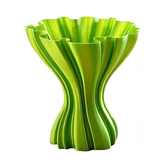 Vaso Stampa 3D Integrato Vasi Stampati, Elegante Vaso Pieghettato, Fioriera Minimalista Intrecciata Portafiori Decorativi Multiuso, Nordico