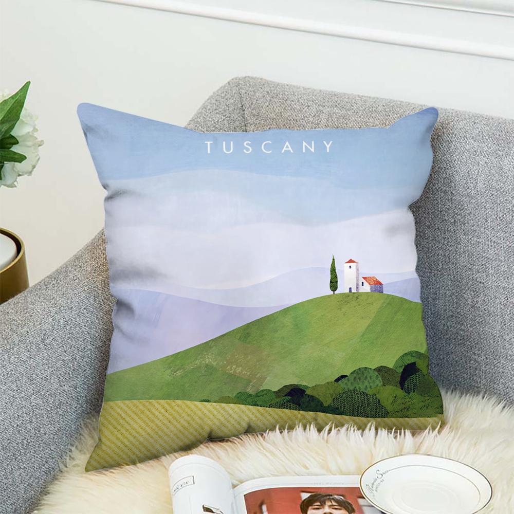 H-Henry Art Pillow Case For Car Sofa Decorative Home Double-sided Print Plush Square Throw Pillow Cushion Cover