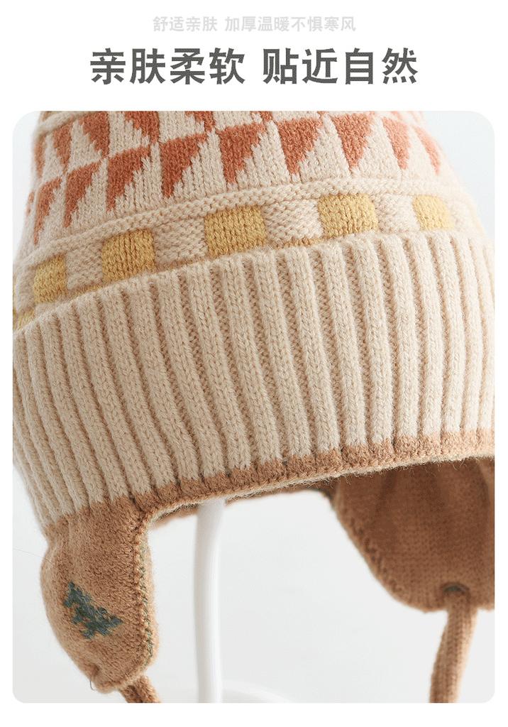 Children's Double-Layer Knitted Hat with All-Cotton Interior