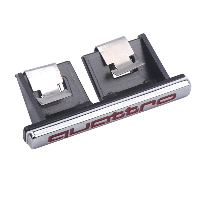 3D QUATTRO Emblem Car Front Grille Badge Body Trunk Decoration Sticker for sjhy3 A3 A4 B8 8P 8V A6 C7 A5 Q5 B7 B6 A2 A3 Q2 Q3 Q4