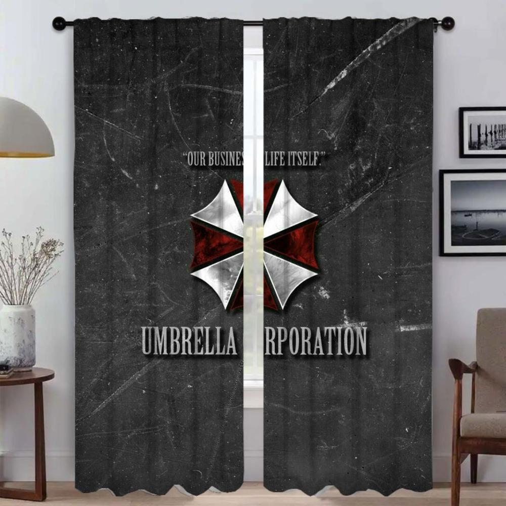 

Шторы для спальни Зонты Светонепроницаемая штора для комнаты 2 панели Перегородка Хэллоуин Украшение Жалюзи Домашний интерьер Шторы W50xH70cmx2pcs-CL