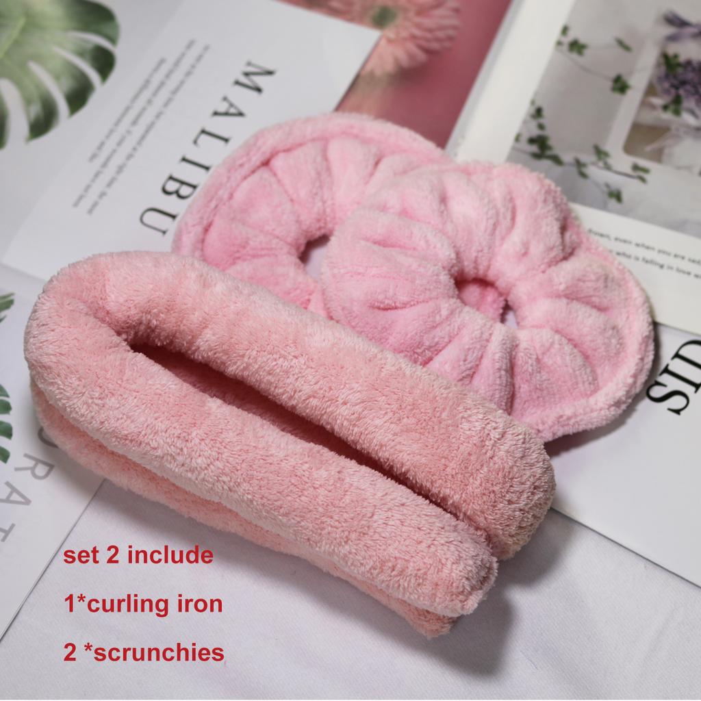 Heatless Curls Overnight Lazy Curler Soft Super Absorbent Velvet Curls Band Heatless Curing Rod Headband Make Hair Curly and Dry