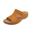 2025 Summer Plus Size PU Wedge Platform Chunky Sole Women's Sandals – Soft, Comfortable, Versatile, Open Toe