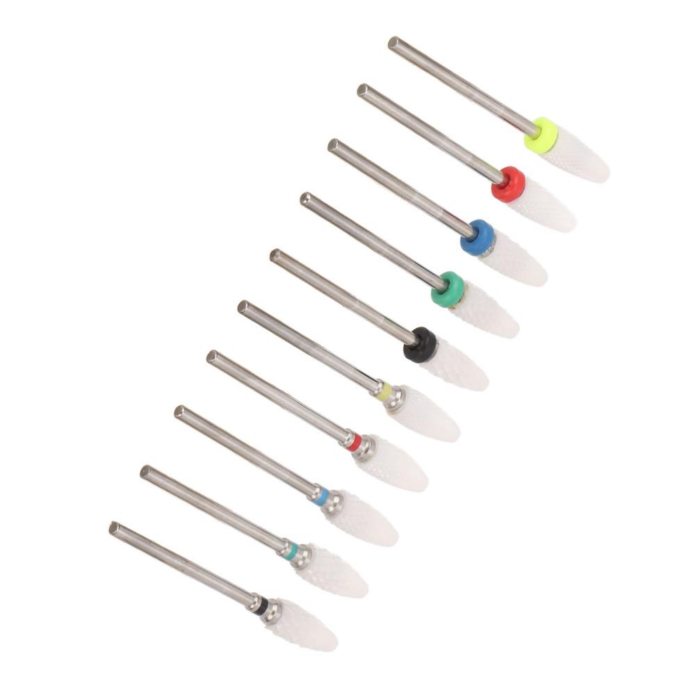 10pcs Multi-purpose For Grinding, Cleaning And Polishing Nail Drill Bits Organizer