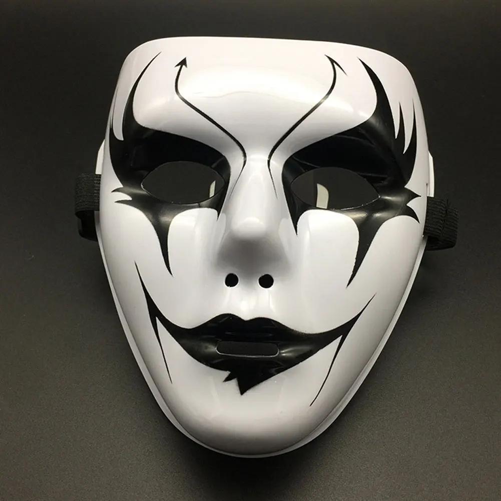 

Унісекс Хеллоуїн Маска для людського обличчя Knight Ghost Dance Біла хіп-хоп маска Ghost Step Dance Masquerade Cosplay Party Mask