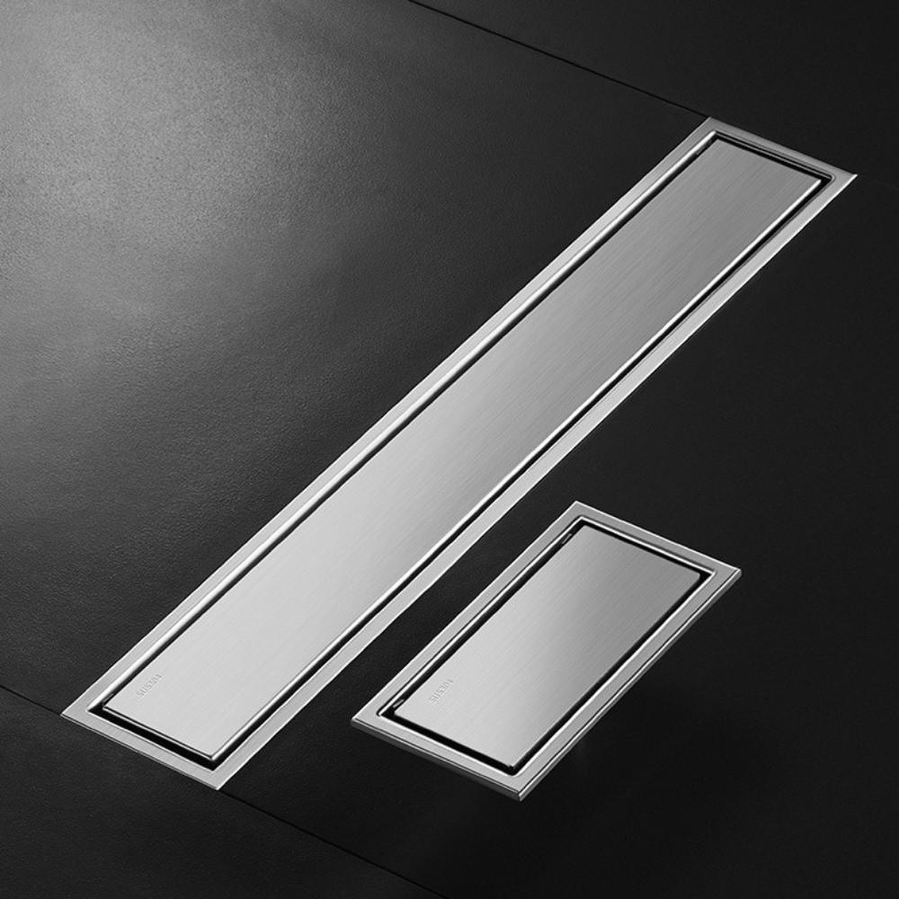 Removable Cover Rectangular Floor Drain Quick Drainage Deodorant Drainage Bathroom