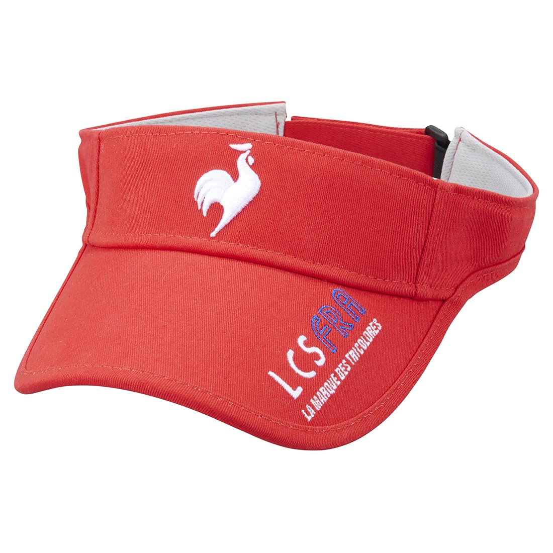 

Coq Sportif Visor Ear Curve Ear Hit Reduction Hat Sun Shade UV Care Golf QGBXJC50 RD00 [Le Golf] Men s (Red)