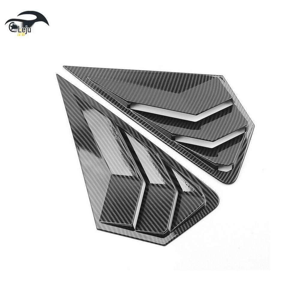 Modified Carbon Fiber Rear Triangle Window Louvers for 2022-2023 Ford Mondeo