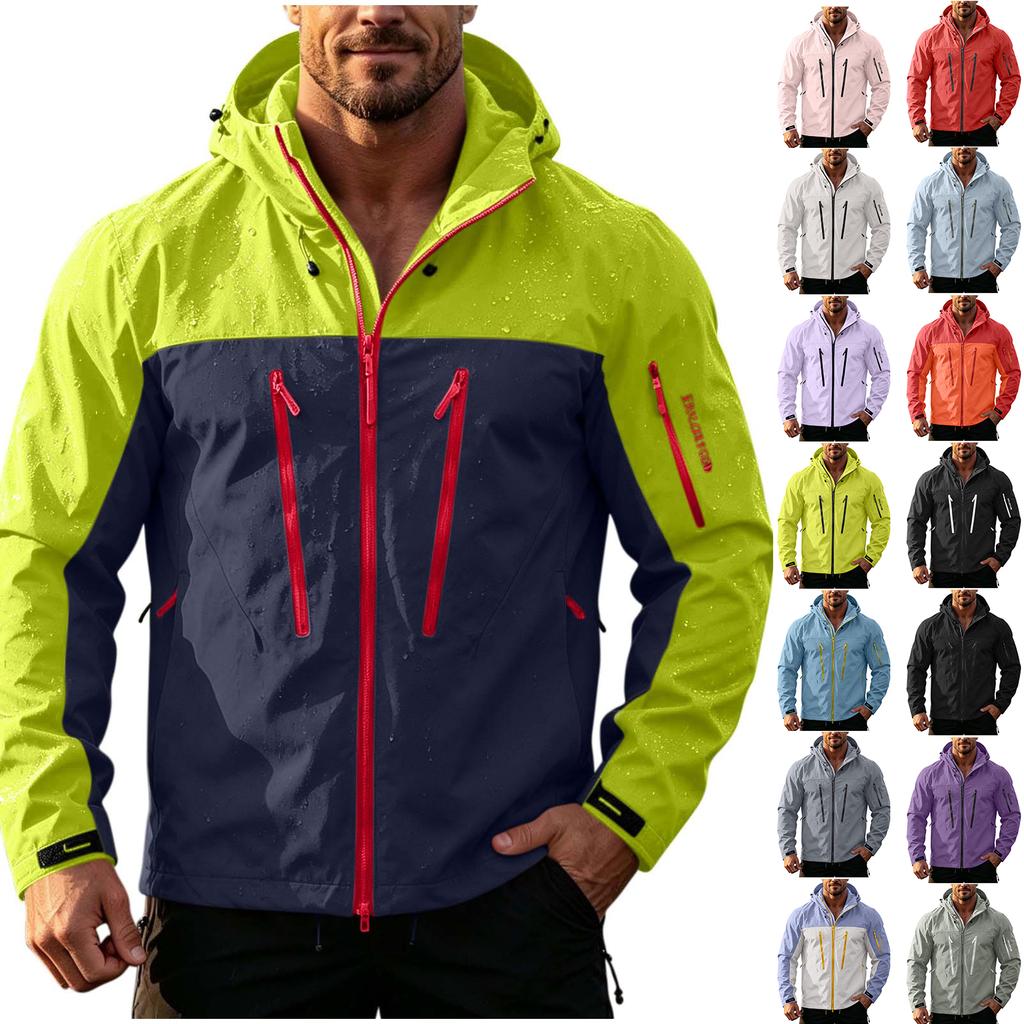 Men's Hooded Jacket with Versatile for Spring and Casual Outdoor Wear