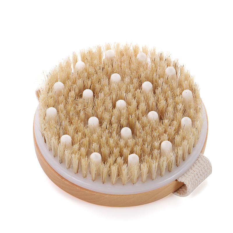 Cross-Border Bristle Massage Bath Brush - Handheld Round Body Brush