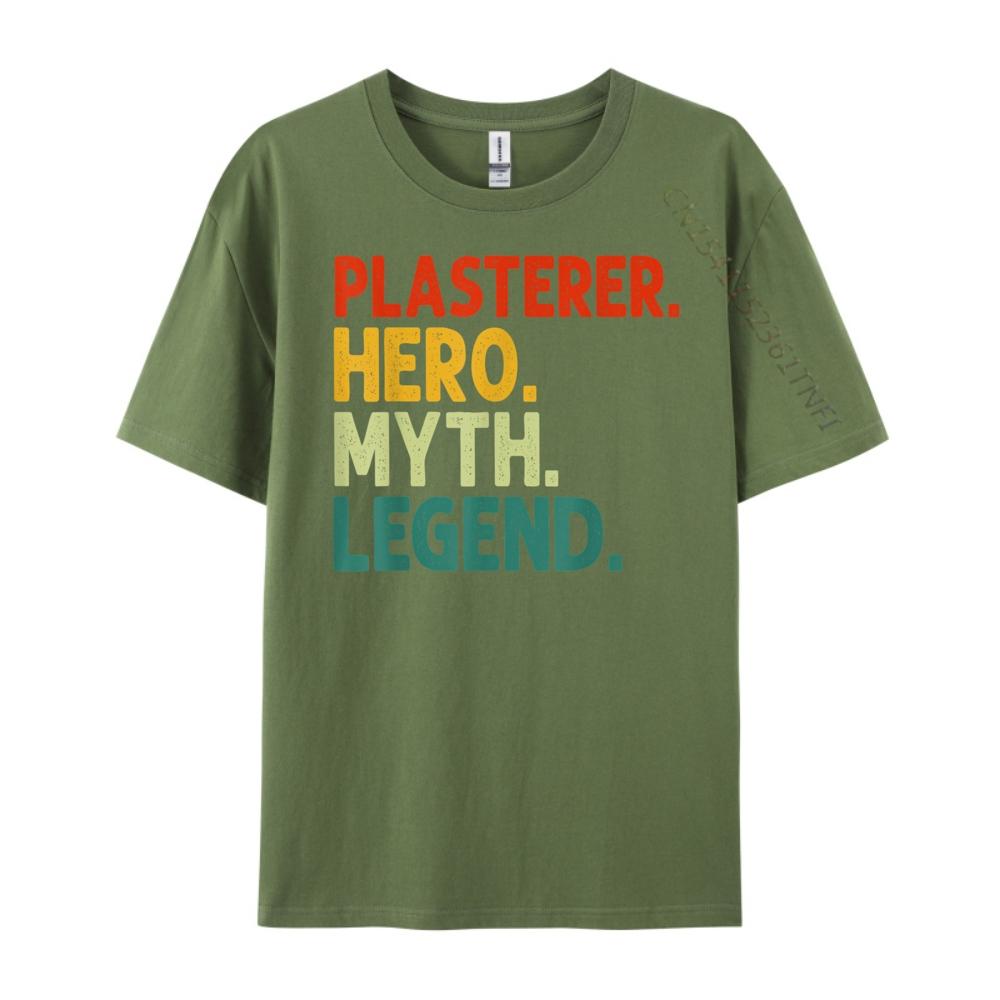Funny Plasterer Wholesale Tshirts 100 Pcs Vintage Street Mens Clothing High Quality Men's T-Shirt T Shirt for Men Classic