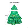 Creative Christmas Costume Outfit Xmas Tree Clothes Photo Props Halloween with Hat Children Cosplay