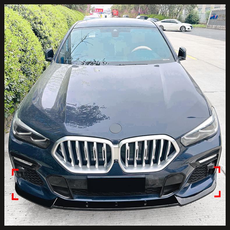 BMW X6 G06 Sport 2019+ Exterior Mod Kit: Front Lip, Wind Knife, Rear Wing, Side Skirt.