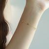 Sterling Bow Knot Bracelet Women Minimalist Cross Pendant Fashion Jewelry