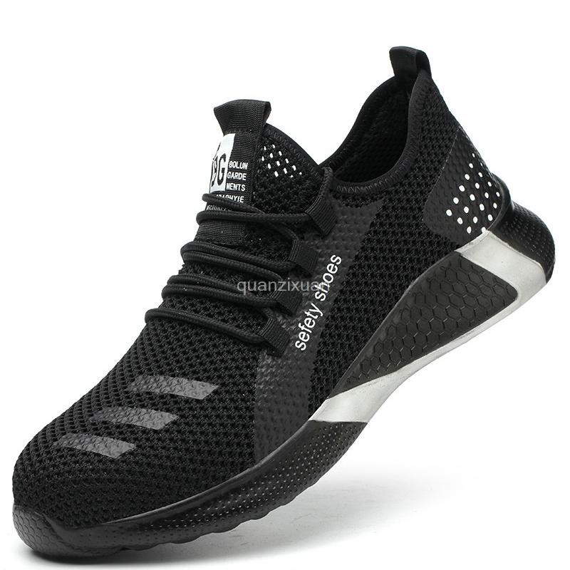 Fashion Fashion Safety Shoes Men Boots Puncture Proof Work Shoes Sneakers Steel Toe Shoes Male Work Boots Construction Work Footwear