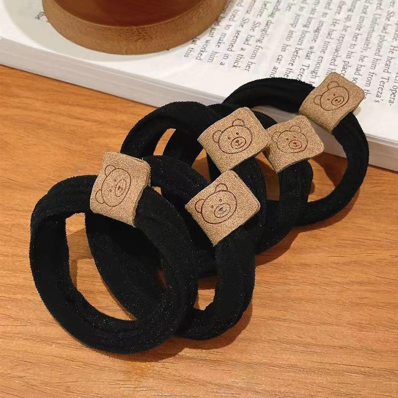 High-Elastic Bear Hair Ring Rubber Band - Exquisite Hair Accessories for Ladies & Girls (Korean Style)