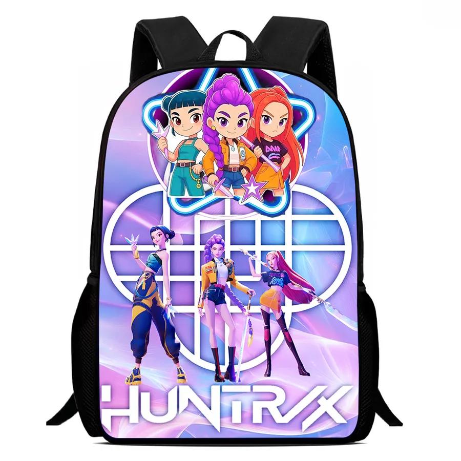 Mochila Child School Backpack,Cartoon Kpop-Dem-Onhun-Ters School Bags For Girls,Durable &Light Weight Bags For Kindergarteen
