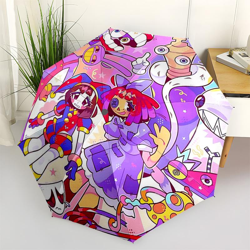 

1pc Automagic Open Close Outdoor Umbrella with 3-Fold Design, Featuring Deltarune Characters - Perfect for Fans, Travelers, and Daily Use.Z077