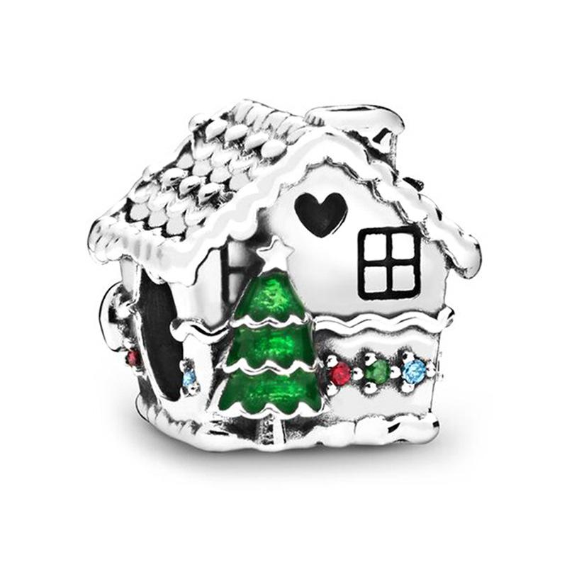 Christmas Series Alloy Santa Claus Beads For DIY pulsera Bracelet necklace accessories Women Fine Jewelry Gifts