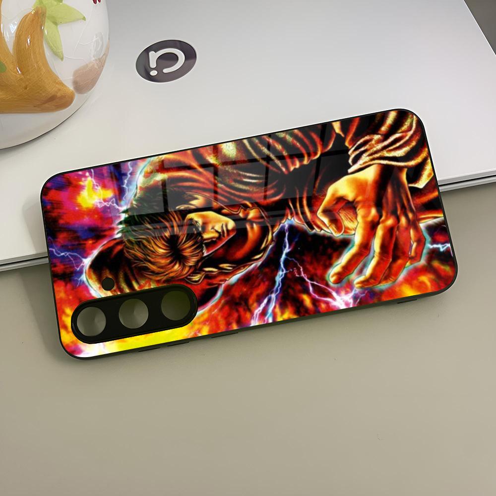 

Hokuto No Ken Phone Case Glass For Samsung Galaxy S23 S25 S24 S21 S22 S20 Ultra Fe Plus Edge Cover Galaxy S22 5G
