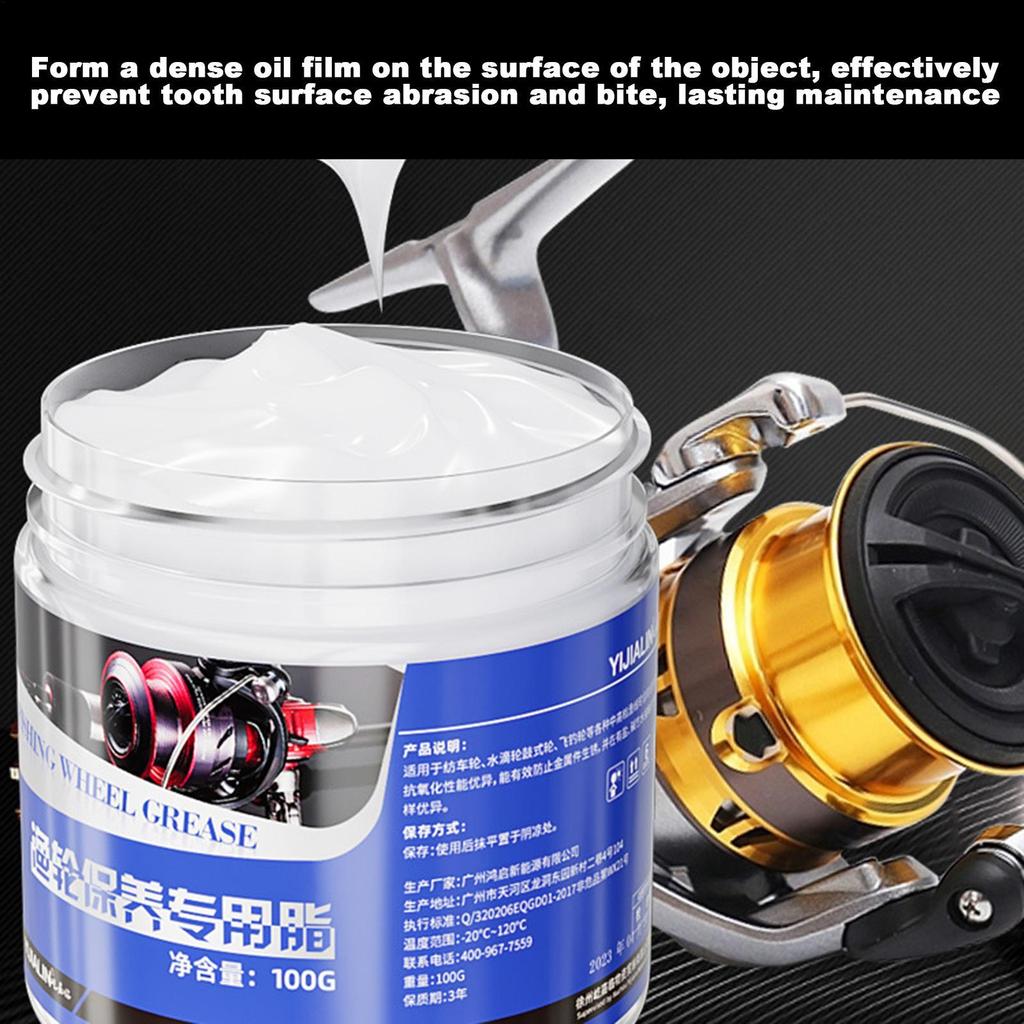 100g Angelrollen-Fett Marine Angelrollen-Öl mit Rostschutz Angelrollen-Schmiermittel Extrem temperaturbeständig