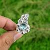 Swiss Blue Topaz Gemstone Bezel Flower Mother Ring Jewelry 925 Sterling Silver