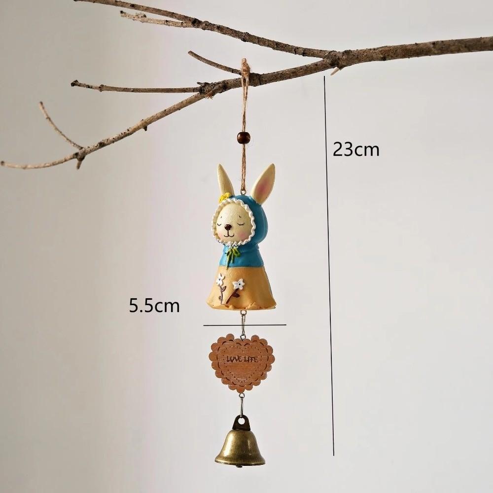 Cartoon Animal Wind Bell Resin Hanging Pendant New Wind Music Pendant Window Decor