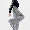 Gray sweatpants women's autumn new loose straight casual pants small slim wide-leg sweatpants