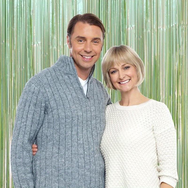 2pcsGreen Laser Rain Silk Curtain Backdrop Birthday Party Photo Booth Decoration Event Anniversaries Wedding Backdrop Decoration