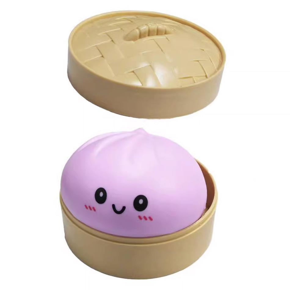 Colorful Dumpling Squishes Stress Balls Reusable Short Rebound Decompression Playthings Dough Ball One-Of-A-Kind Home Decoration Gifts