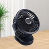 10000mAH USB Clip On Fan Rechargble Miniature Table Fan Portable 360 Degree Rotate Cooling Fan for Bedroom   Desktop