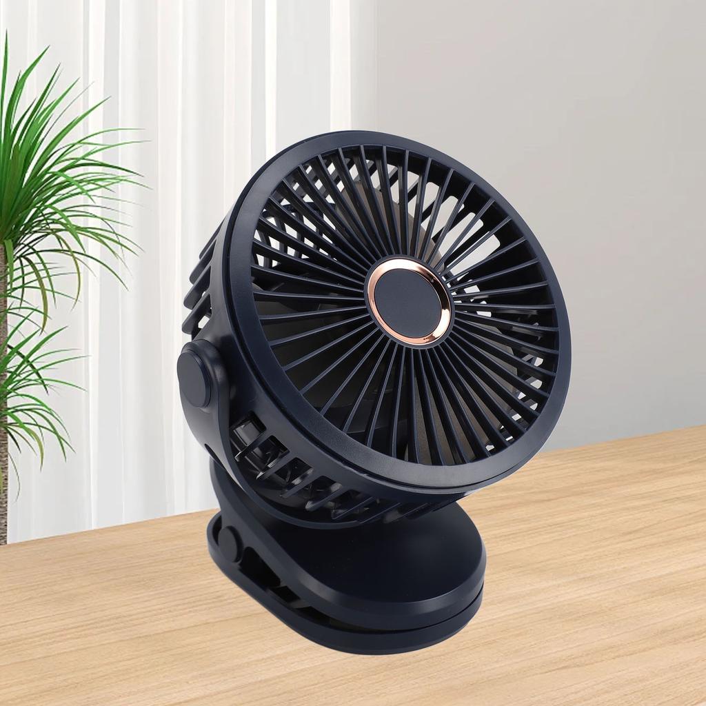 10000mAH USB Clip On Fan Rechargble Miniature Table Fan Portable 360 Degree Rotate Cooling Fan for Bedroom   Desktop