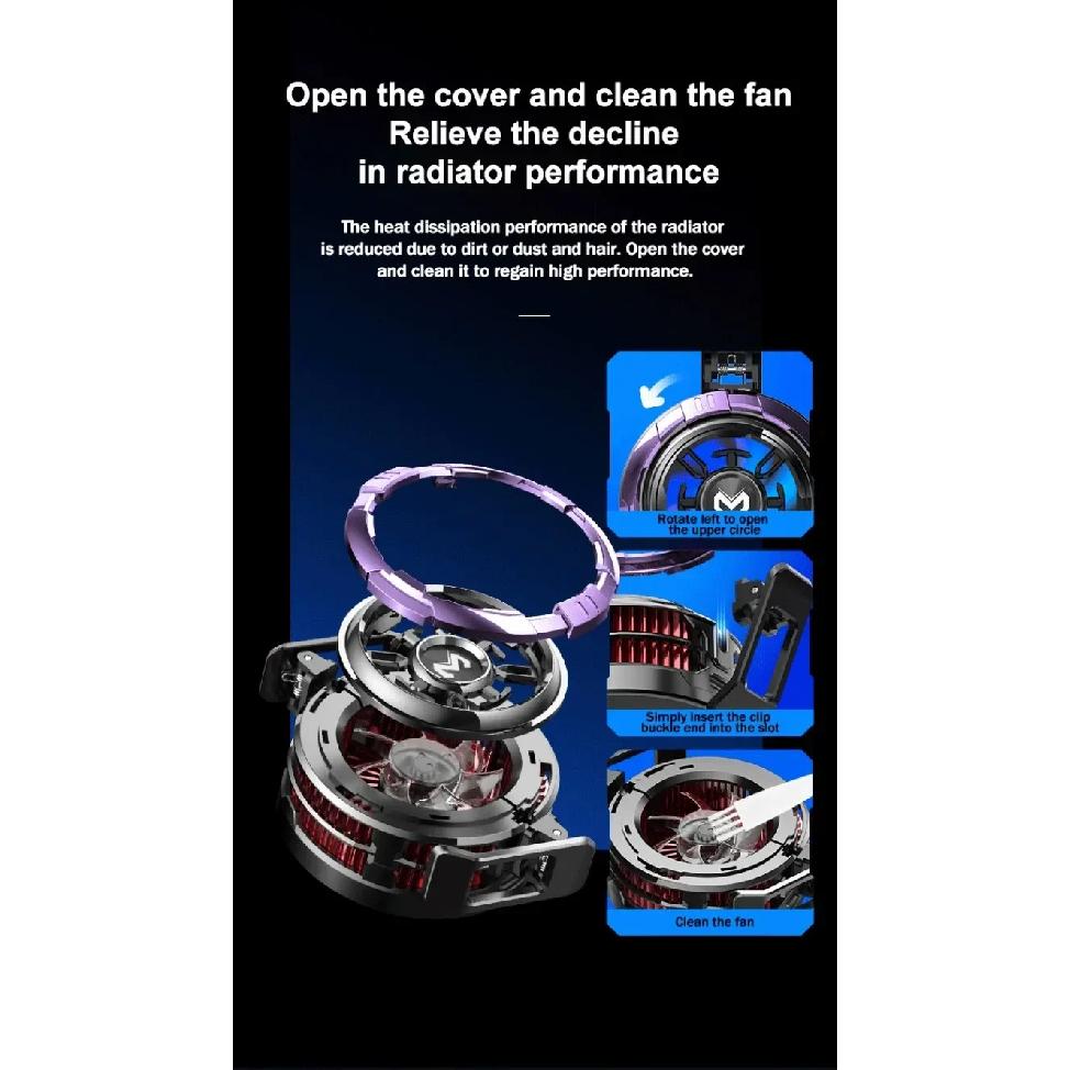 MEMO NEW CX08-AI Mobile Phone Frozen PUBG Game Cooler Semiconductor Magnetic Backclip Cooling Radiator for IOS Android Universal