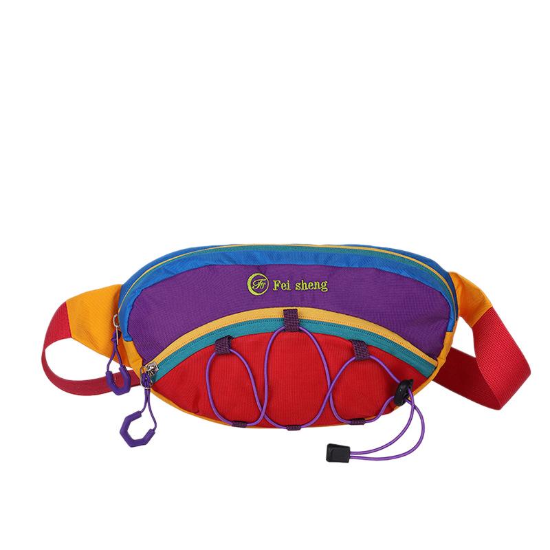 Women's Color Block Crossbody Chest Bag - Lightweight, Trendy for Outdoors & Cycling