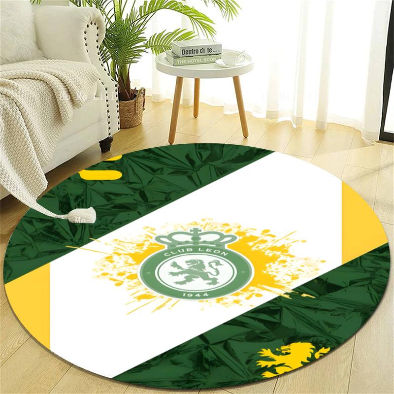 Personalized Leon logo Round Chair Office Rug - Perfect for Mat, Office Chair & More - Ideal Gift for Birthdays and Holidays