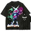 Giochi di Ruolo Deltarune Kri Susie Ralsei Il Mondo Oscuro Stampa Grafica Magliette Uomo Donna Cotone Lavato Vintage Top