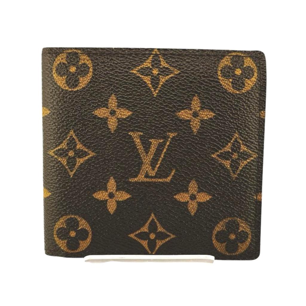 LOUIS VUITTON Monogram Includes Marco Coin Pocket wallet Monogram canvas M61675 Used