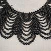 Stylish Statement Piece Faux Pearl Bib Necklace Hollow Design Choker