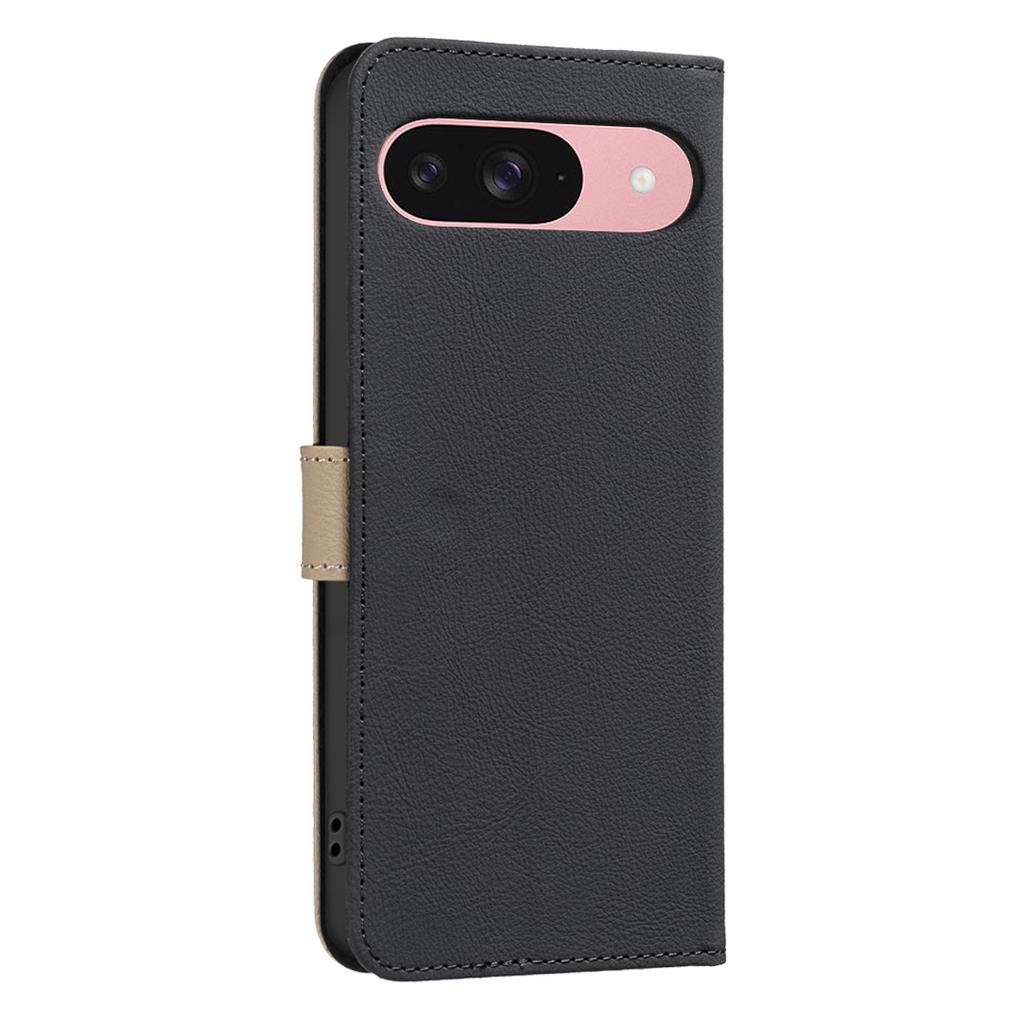 For Google Pixel 9 Pro/Google Pixel 9 Leather Case BINFEN COLOR BF36 Floral Pattern Phone Cover RFID Blocking Wallet Stand