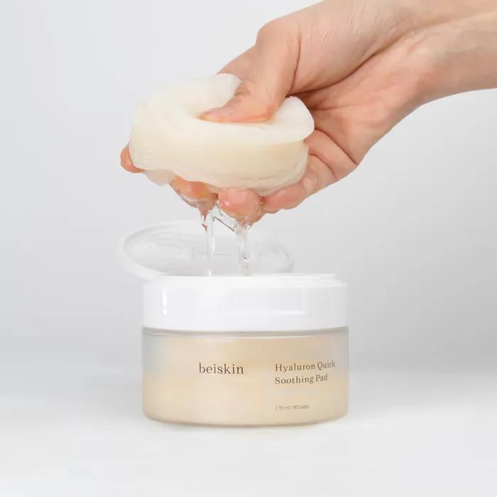 [80 sheets/3 seconds soothing pad] Base Skin Hyaluronic Quick Soothing Pad (Moisturizing/Cooling/Soothing at once)