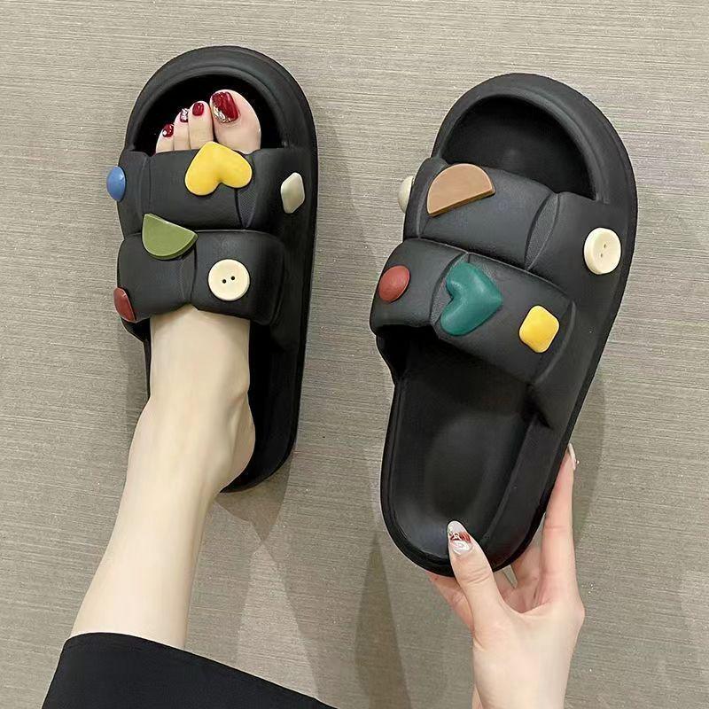 2025 Summer Cool Indoor Couple Slippers: Emotional Design for Women