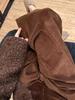 Brown Retro Corduroy Wide-Leg Pants for Women - High-End Fashionable Casual Wear for Autumn and Winter
