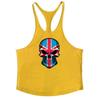 Summer Street Trend Cotton Loose Tank Top Skull Print Personalized Vests Fitness Bodybuilding Cotton Breathable Stringer Singlet