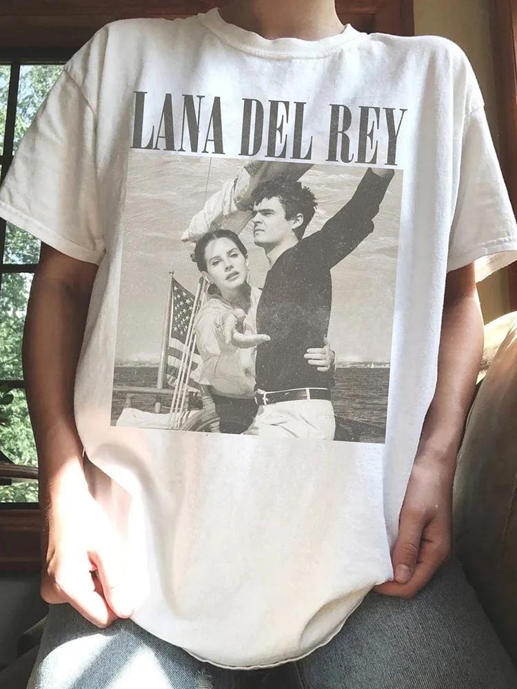 

Unisex Oversize Lana Del Rey Ldr Sailing Tan T Shirt Soft Tee Vintage Shirt Summer T-Shirt Harajuku Casual Women T Shirt Female 4XL