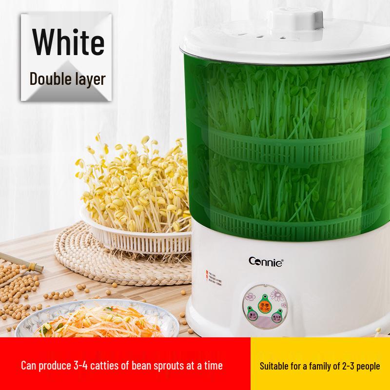Smart Household Bean Sprout Machine: Large Capacity Self-Growing Bucket for Mung and Vegetable Sprouts