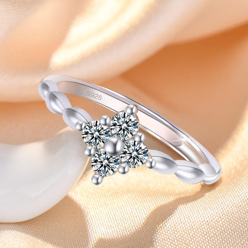 925 Silver Ring Fashion Sparkle AAA Zircon High Quality For Women Rings Wedding Fine Jewelry Accessories Party Gift