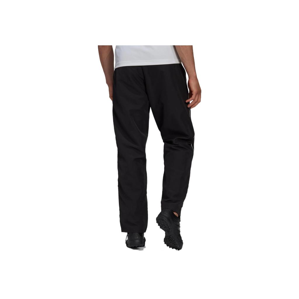 Adidas Core18 Prezentační kalhoty Malé logo Jednobarevné Rovné nohavice Sportovní oblečení Pánské Spodní díly Černá CE9045